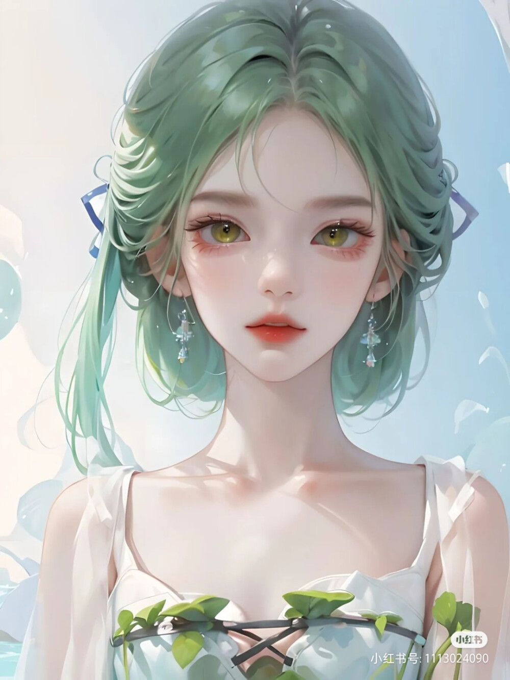 绿色和紫色头像