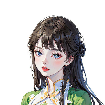 古风甜美少女AI手绘