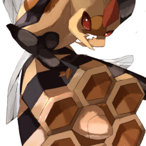 416·蜂女王(原型·黄蜂蜂后) "蜂巢宝可梦·紧张感属性"