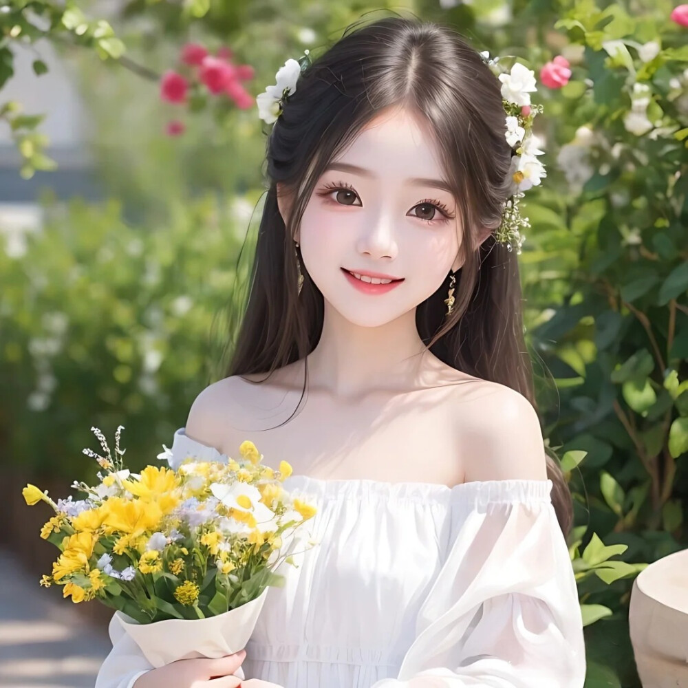 礼貌拿图古装女头像