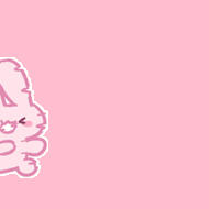 可爱猪猪背景图头像 ​