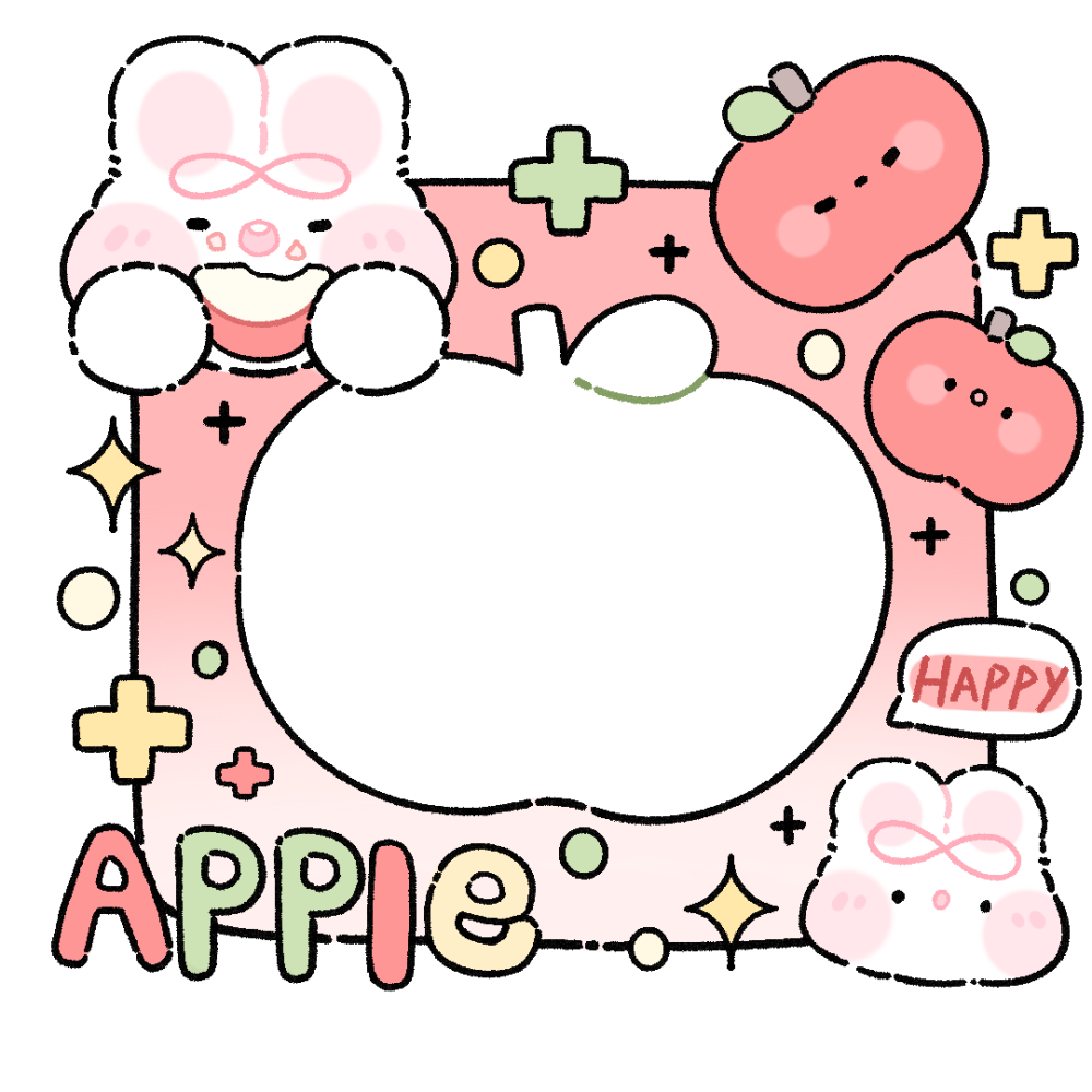 头像框素材奶油兔日常