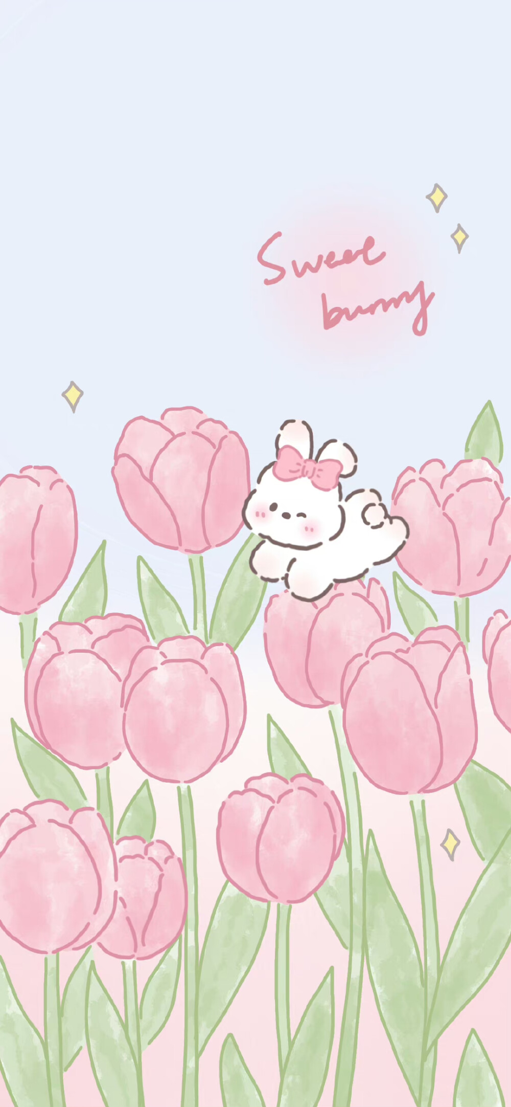 可爱的小兔子～少女心壁纸 可爱壁纸 ～@南空直美_