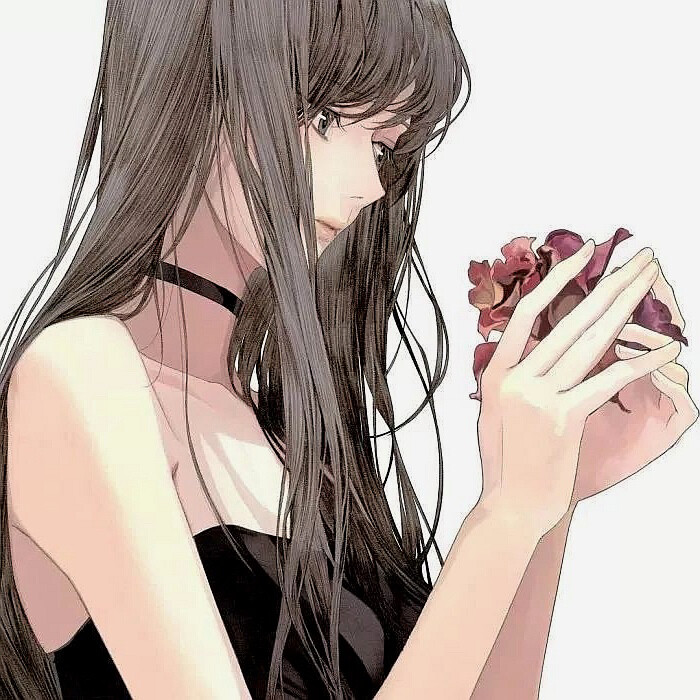 手绘闺蜜女生动漫头像系列