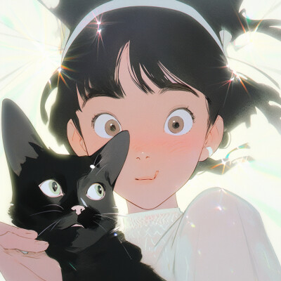 动漫 女头 猫 - 堆糖，美图壁纸兴趣社区