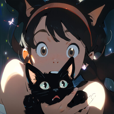 动漫 女头 猫 - 堆糖，美图壁纸兴趣社区