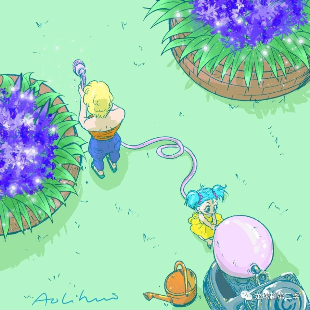 七龙珠壁纸 | 贝吉塔与布玛