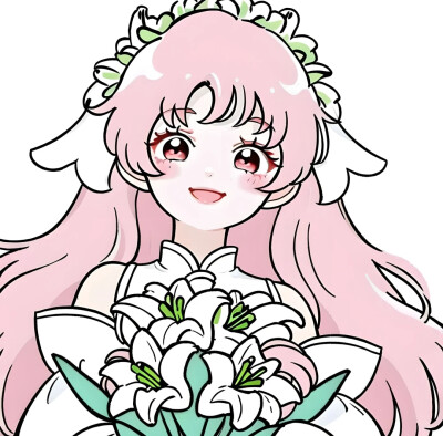 捧花女头