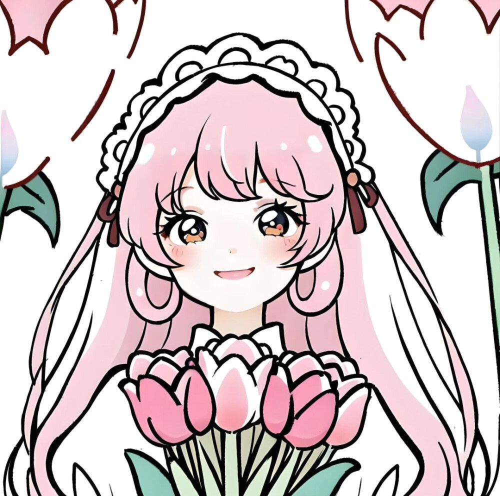 捧花女头