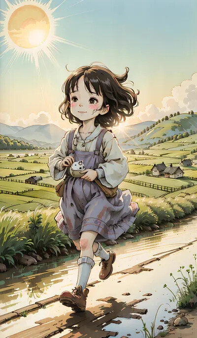 蔚蓝的天空覆盖着这五彩缤纷的世界，人生的道路犹如那一抹抹阳光的沐浴，沐浴在那平坦、崎岖的道路上