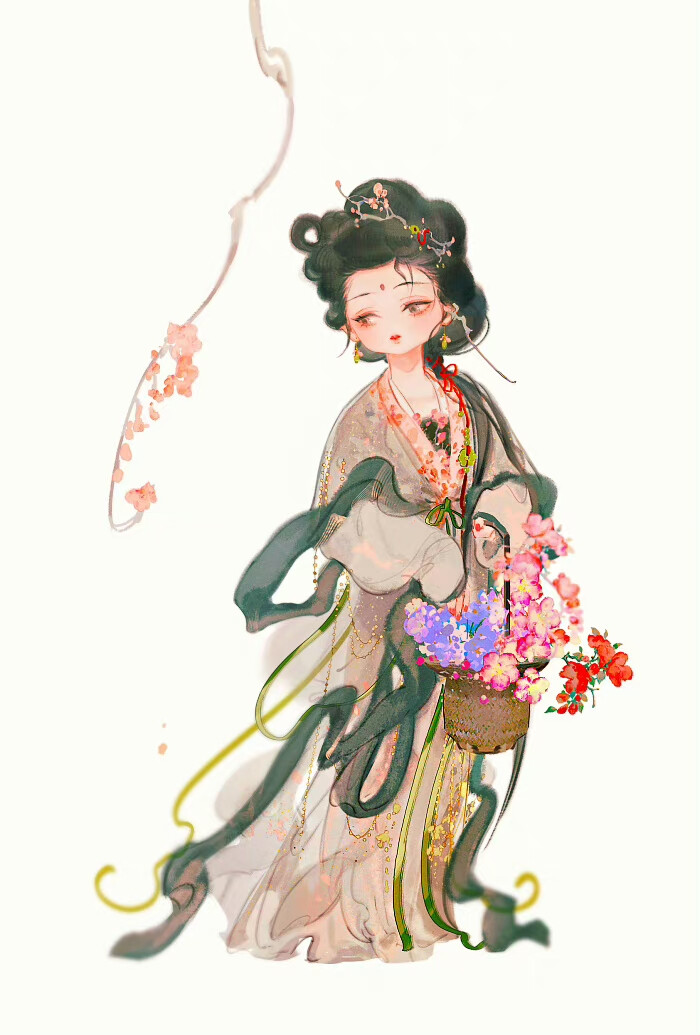 可爱的古风小仙女
插画师:眠狼