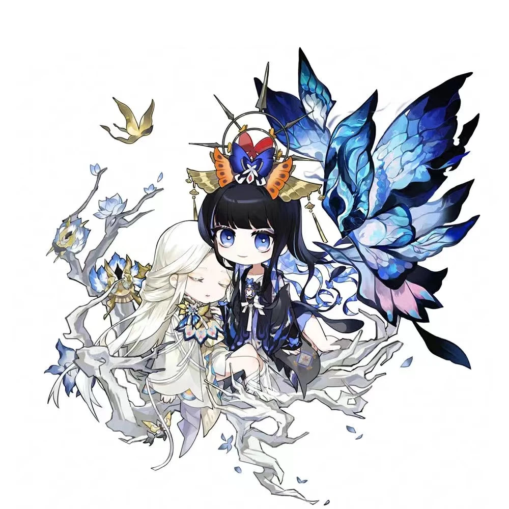 典藏空相面灵气双栖蝶