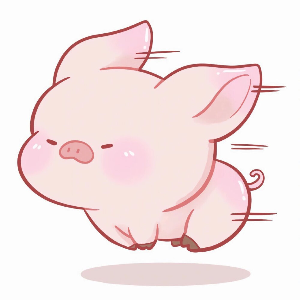 奔跑的胖胖小动物头像