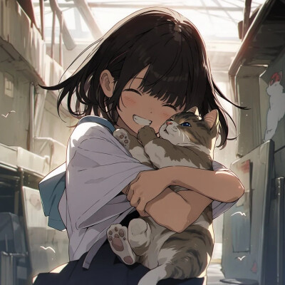 少女与猫