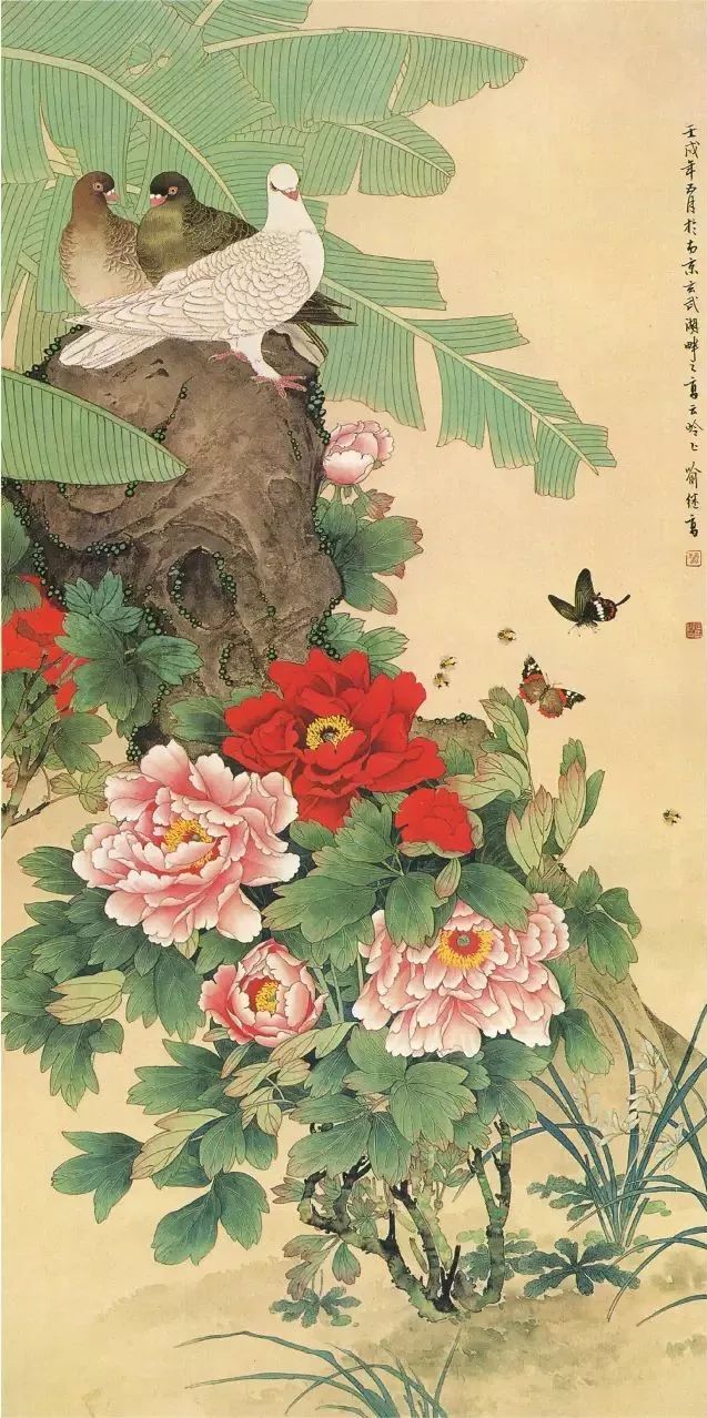 喻继高
喻继高的工笔重彩花鸟画近师陈之佛先生，远祖五代两宋，更直接以造化为师，而熔铸以个人的生活感情。从他的花鸟画中，可以感受到大自然的蓬勃生机和新时代的昂扬诗情。他很少去描绘罕见的奇花异草、珍禽异兽，而是着眼于生活中常见的花果虫鸟，给人一种朴实亲近的乡土感情。