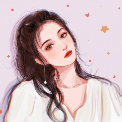 赵丽颖水彩头像