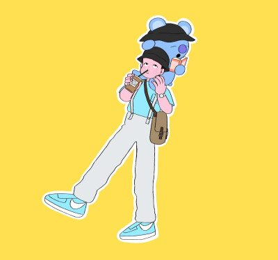 金南俊手绘，搜图不易，留图请点赞，专辑内所有图片均有才阿米所绘，我只是图片搬运工，只留作欣赏