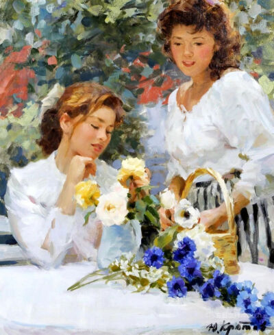 克罗托夫油画中的夏日风