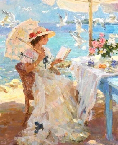 克罗托夫油画中的夏日风