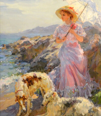 克罗托夫油画中的夏日风