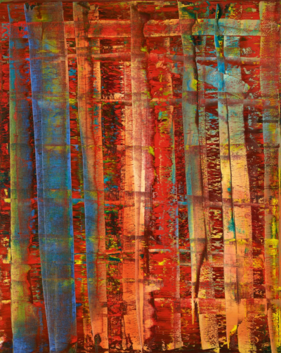 里希特《Abstraktes Bild》，布面油画，200×160cm，1992年，2021年纽约苏富比成交价约2300万美元