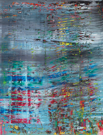 里希特《Abstraktes Bild》，布面油画，260×200cm，1990年，2014年佳士得成交价约2900万美元