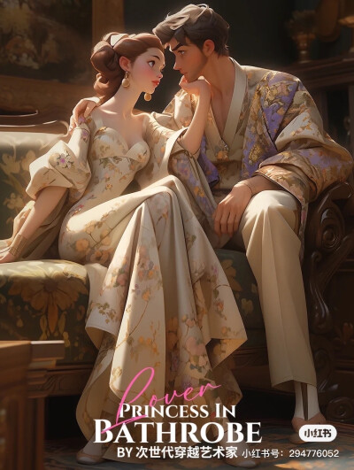 浴袍迪士尼公主—AI