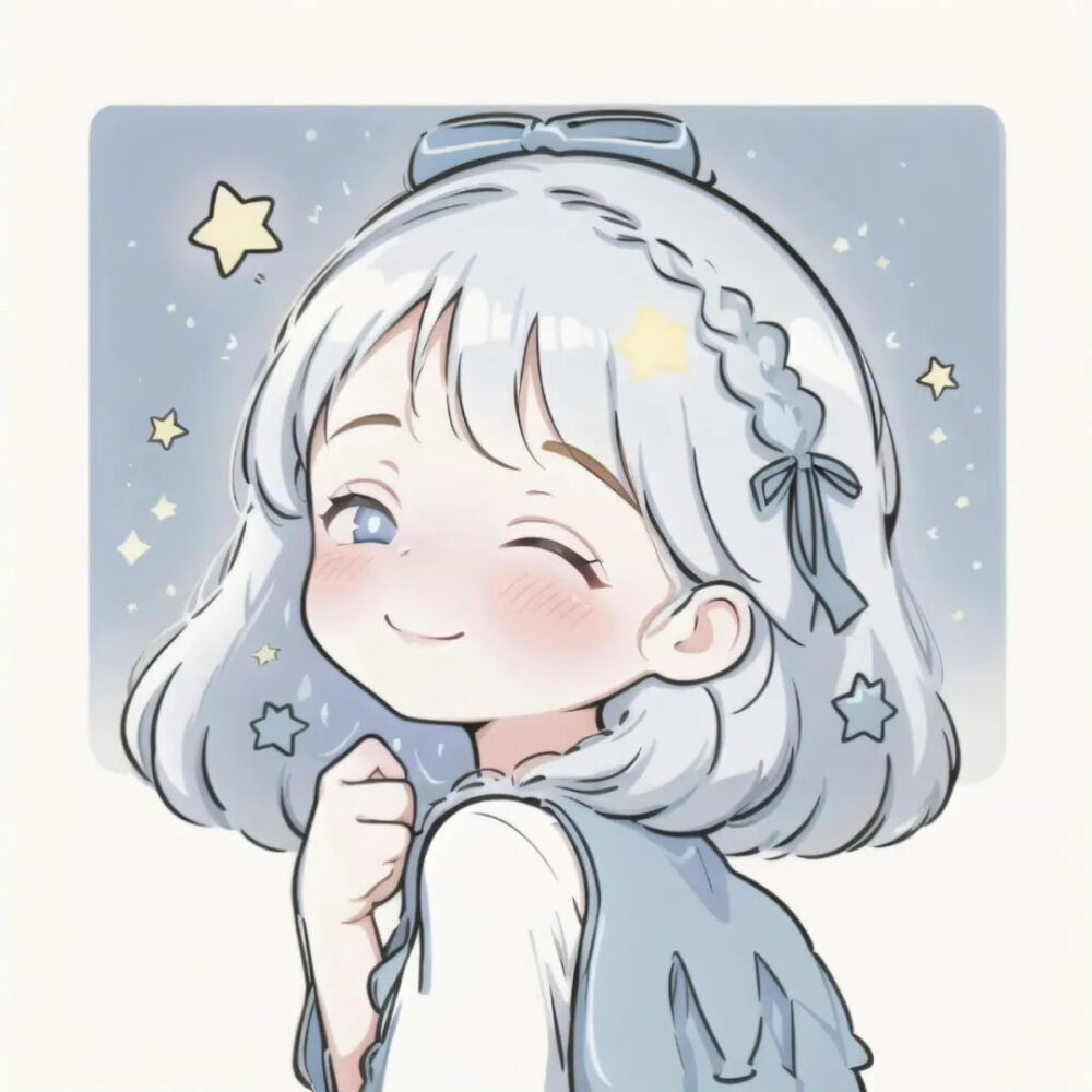 短发可爱卡通女生头像