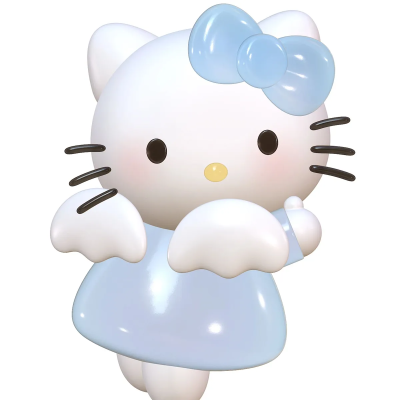 三丽鸥3D建模hellokitty头像