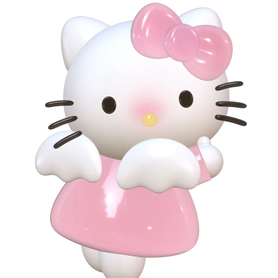 三丽鸥3D建模hellokitty头像