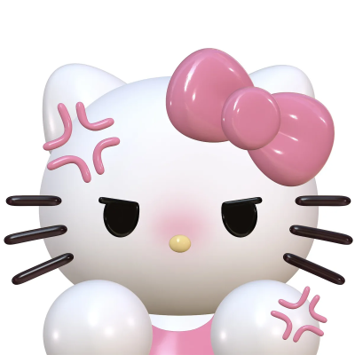 三丽鸥3D建模hellokitty头像