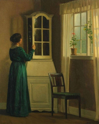 丹麦画家卡尔-阿尔弗雷德-布罗格（Karl Alfred Broge，Danish, 1870-1955）绘画作品欣赏。