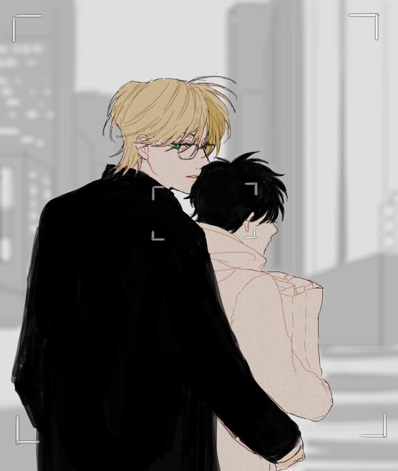 #banana fish# 亚修&英二在平行世界的温馨日常[给你小心心]
twi：_a_co_pi_ ​​​