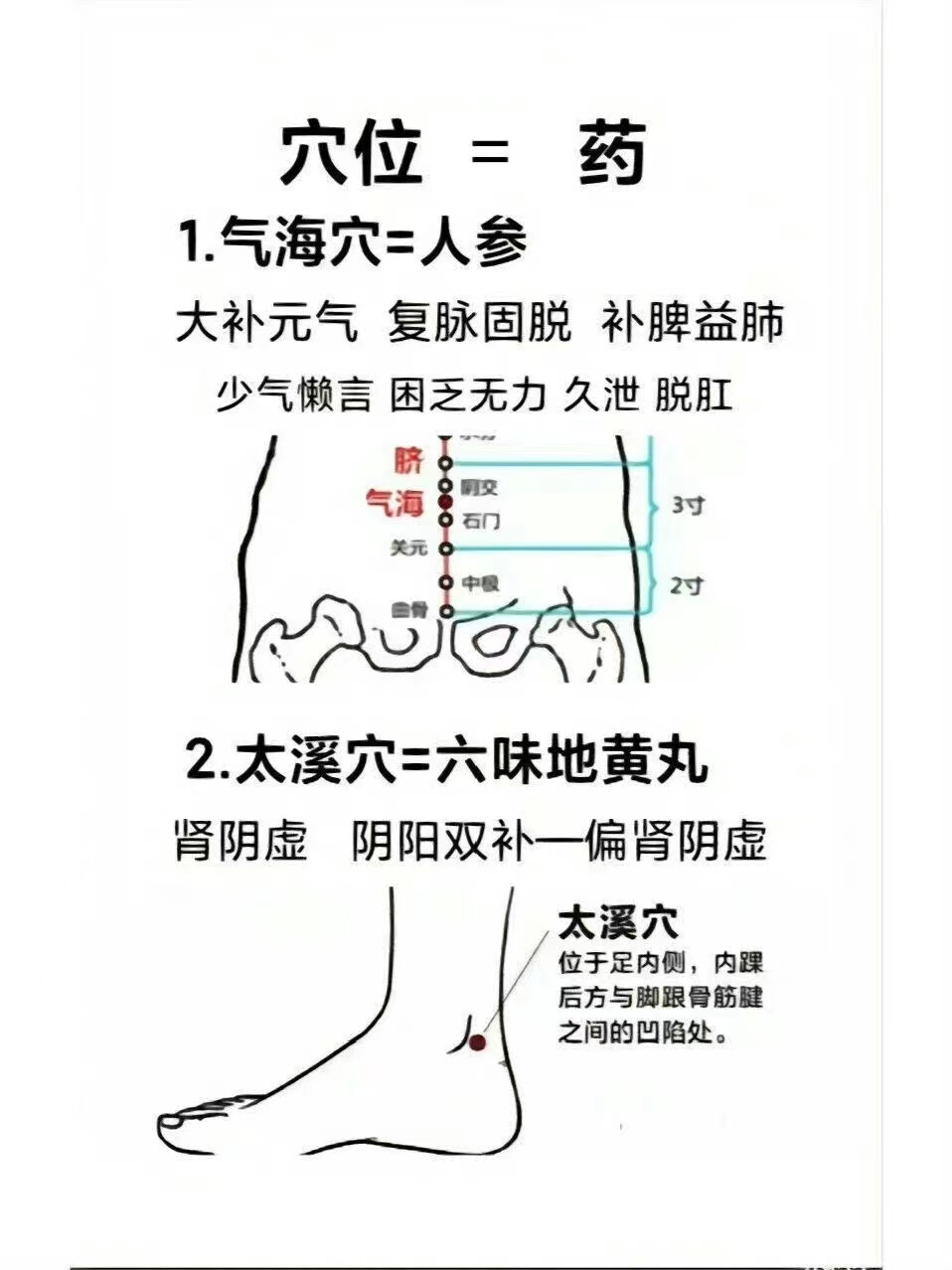 穴位=药