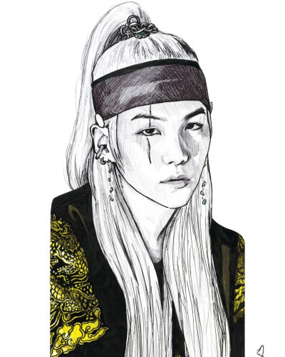 闵玧其手绘，搜图不易，留图请点赞，专辑内所有图片均有才阿米所绘，我只是图片搬运工，只留作欣赏