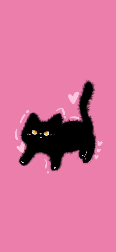 粉色小猫壁纸