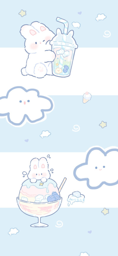 夏日清凉蓝色壁纸
图源➭YKACM小以