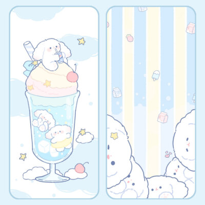 夏日清凉蓝色壁纸
图源➭YKACM小以