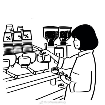 “I'm just a human”，泰国插画师Wiwadd简介里如是写道，他喜欢速写描绘有意思的电影场景，也能用简单流畅的线条，生动刻画日常的咖啡与喝咖啡的平凡众生。（图片来自ins ID: wiwadd） ​