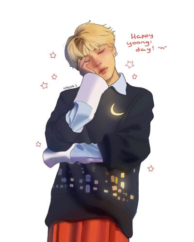 闵玧其手绘，搜图不易，留图请点赞，专辑内所有图片均有才阿米所绘，我只是图片搬运工，只留作欣赏