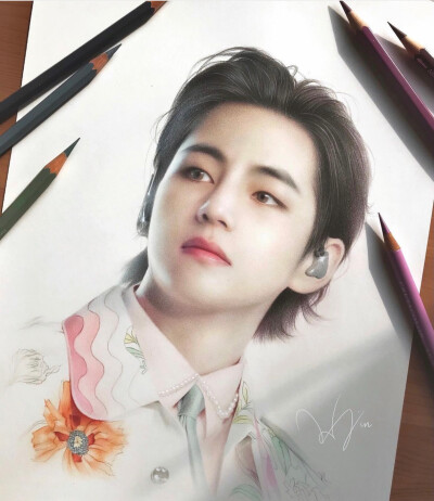 金泰亨手绘，搜图不易，留图请点赞，专辑内所有图片均有才阿米所绘，我只是图片搬运工，只留作欣赏