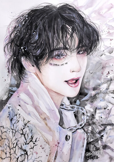 金泰亨手绘，搜图不易，留图请点赞，专辑内所有图片均有才阿米所绘，我只是图片搬运工，只留作欣赏