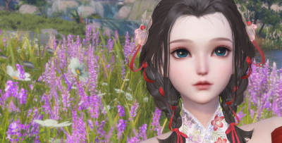 水凝墨，花渐隐