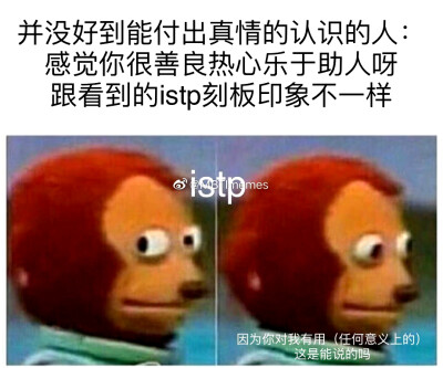 istp我本人: