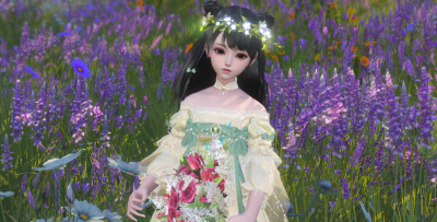 水凝墨，花渐隐