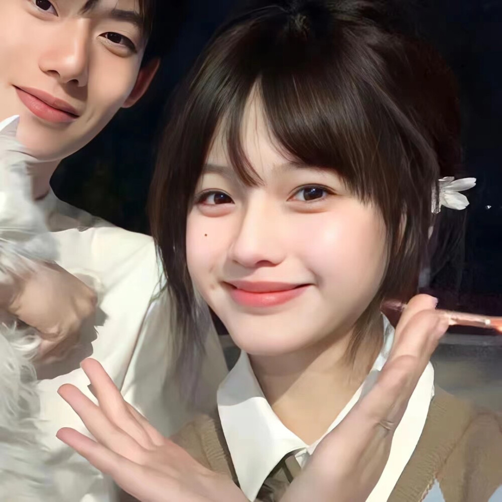 情侣头像情头真人