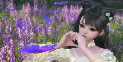 水凝墨，花渐隐