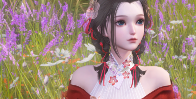 水凝墨，花渐隐