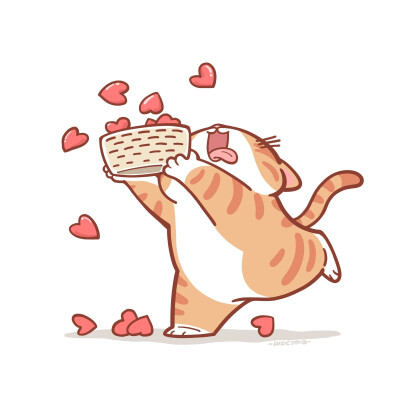 猫咪情侣头像，可爱的喵星人