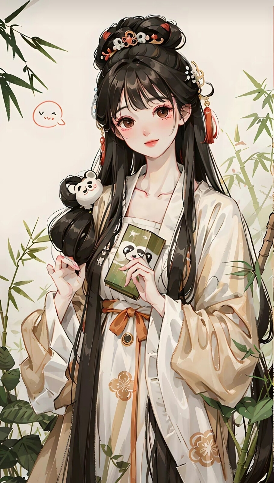 古风，熊猫，竹子